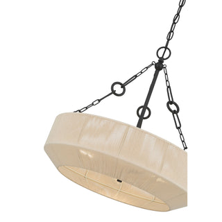 Tresselle Three Light Pendant in Matte Black
