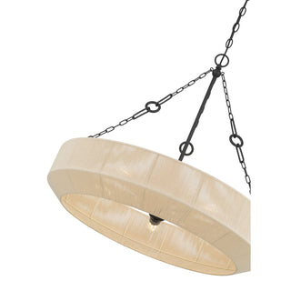 Tresselle Five Light Pendant in Matte Black