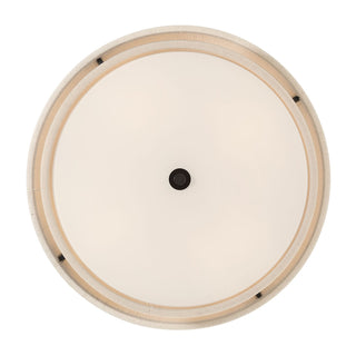 Helbert Four Light Flush Mount in Matte Black
