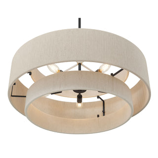 Helbert Five Light Pendant in Matte Black