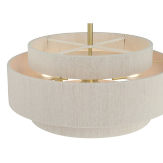 Helbert Five Light Pendant in Vintage Brass