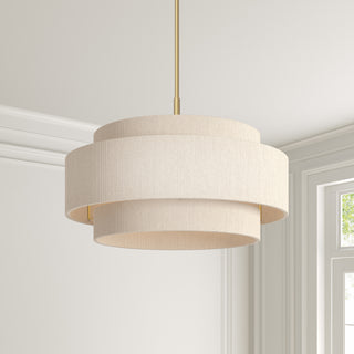 Helbert Five Light Pendant in Vintage Brass