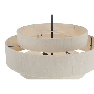 Helbert Six Light Pendant in Matte Black