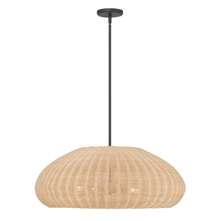 Natora Five Light Pendant in Matte Black