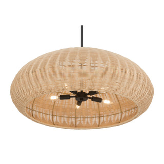 Natora Five Light Pendant in Matte Black