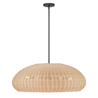 Natora Six Light Pendant in Matte Black