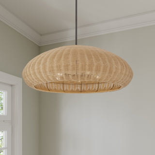 Natora Six Light Pendant in Matte Black