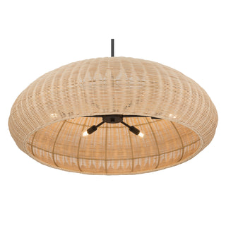 Natora Six Light Pendant in Matte Black