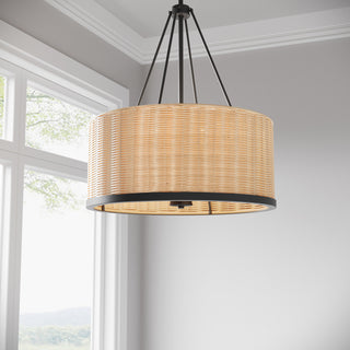 Namiro Four Light Pendant in Matte Black
