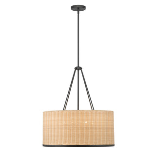 Namiro Six Light Pendant in Matte Black