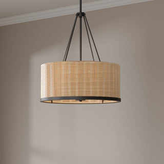 Namiro Six Light Pendant in Matte Black