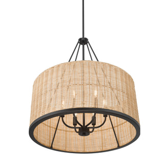 Namiro Six Light Pendant in Matte Black