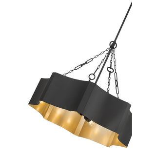 Ottavio Five Light Pendant in Matte Black