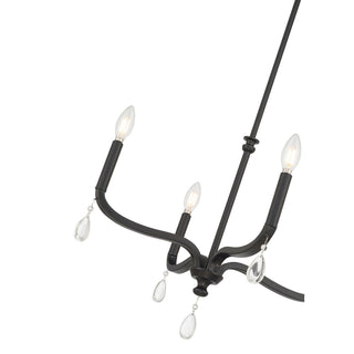 Viremont Four Light Chandelier in Matte Black