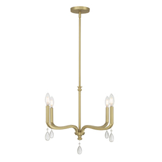 Viremont Four Light Chandelier in Vintage Brass