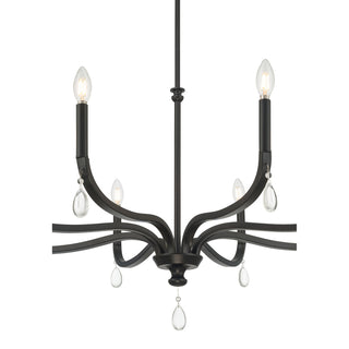 Viremont Eight Light Chandelier in Matte Black