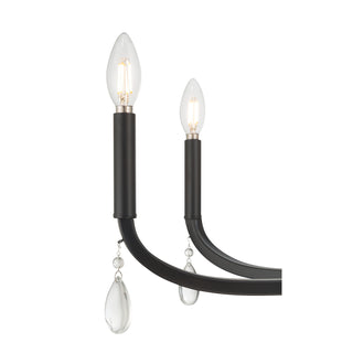 Viremont Eight Light Chandelier in Matte Black