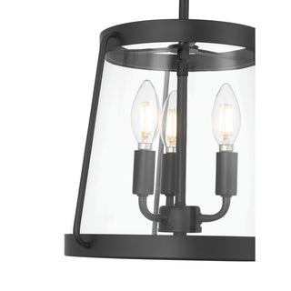 Adabella Three Light Semi-Flush Mount in Matte Black