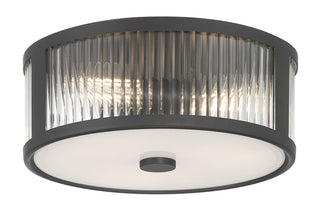 Ardezia Three Light Flush Mount in Matte Black