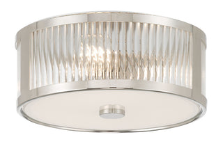 Ardezia Three Light Flush Mount in Polished Nickel