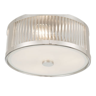 Ardezia Three Light Flush Mount in Polished Nickel
