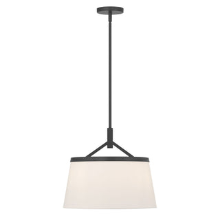 Montrine Three Light Pendant in Matte Black