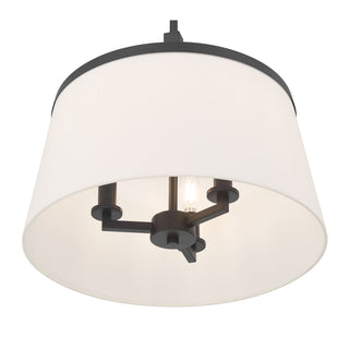 Montrine Three Light Pendant in Matte Black