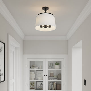 Montrine Three Light Pendant in Matte Black