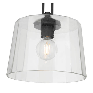 Diamara One Light Pendant in Matte Black