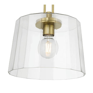 Diamara One Light Pendant in Vintage Brass
