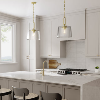 Diamara One Light Pendant in Vintage Brass