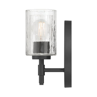 Solventa One Light Wall Sconce in Matte Black