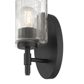 Solventa One Light Wall Sconce in Matte Black