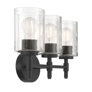 Solventa Three Light Vanity in Matte Black