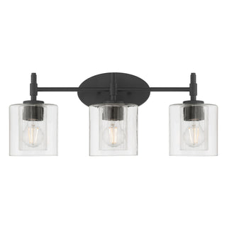 Solventa Three Light Vanity in Matte Black