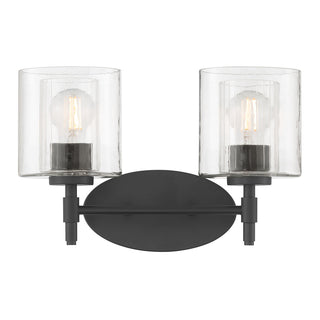 Solventa Two Light Vanity in Matte Black