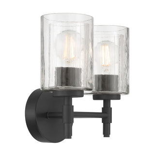 Solventa Two Light Vanity in Matte Black