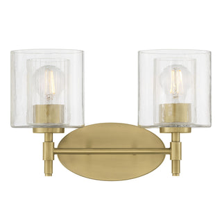 Solventa Two Light Vanity in Vintage Brass