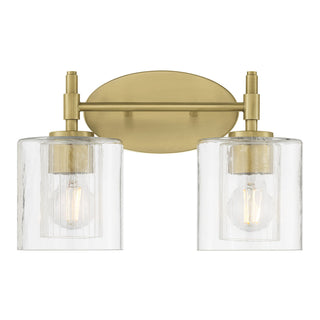 Solventa Two Light Vanity in Vintage Brass