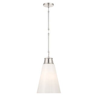 Bellaryn One Light Pendant in Polished Nickel