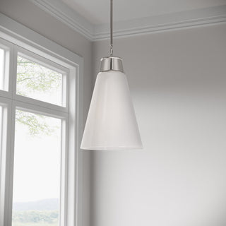 Bellaryn One Light Pendant in Polished Nickel