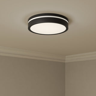 Soltra LED Flush Mount in Matte Black