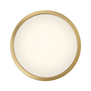 Soltra LED Flush Mount in Vintage Brass