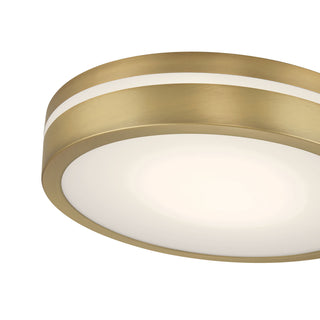 Soltra LED Flush Mount in Vintage Brass