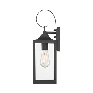 Halston One Light Lantern in Powder Coated Black