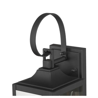Halston One Light Lantern in Powder Coated Black