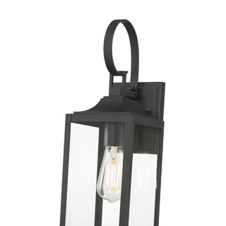 Halston One Light Lantern in Powder Coated Black