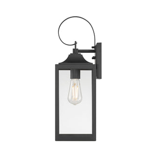 Halston One Light Lantern in Powder Coated Black