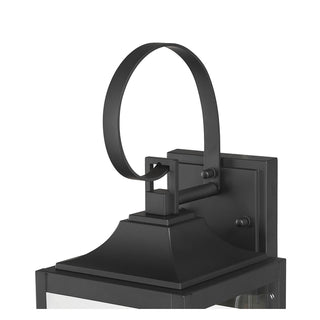 Halston One Light Lantern in Powder Coated Black