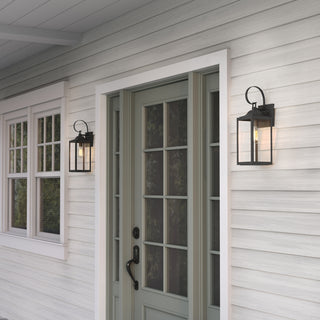 Halston One Light Lantern in Powder Coated Black